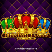 Burning Classics Royal Edition Slot Game Card