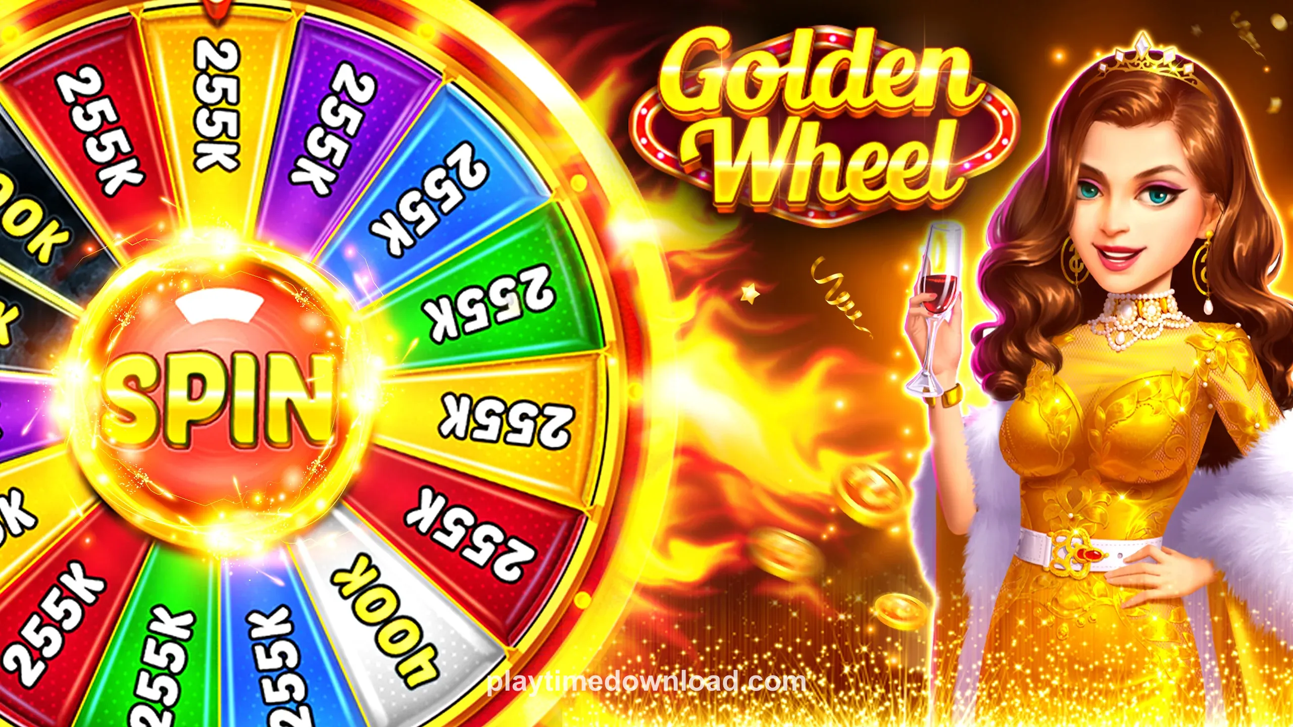 Playtime slot game screen with winning combination